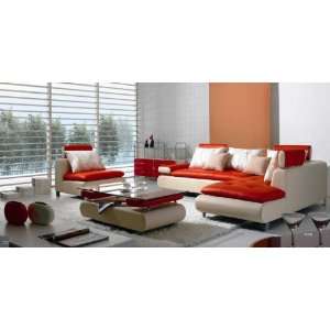  Vig Furniture B 205   Modern Contemporary White And Red 