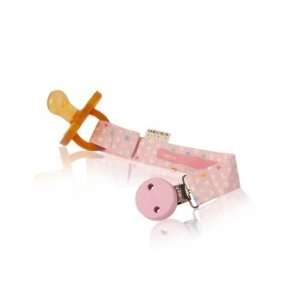  Hevea 100% Organic Cotton Pacifier Clip (Pink) Baby