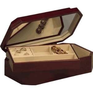  Hexagon Shape Cherry Wood Jewelry Box