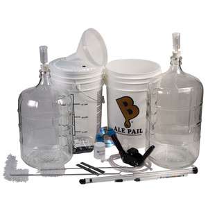 Home Brewing Equipment Kit with 2 Glass Carboys  