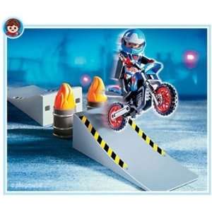  Playmobil Motorcross Rider with Ramp Toys & Games