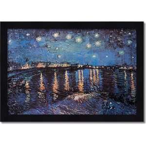  Starlight Over the Rhone Vincent van Gogh w/ 2 in Black 
