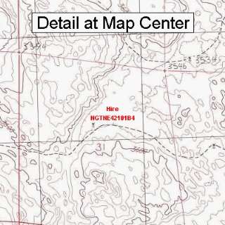  USGS Topographic Quadrangle Map   Hire, Nebraska (Folded 