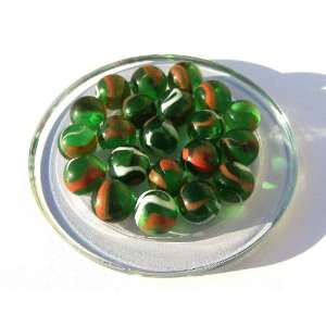  25 Marbles   Marble CROCO   Glass Marble diameter  16 mm 