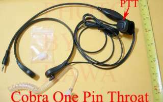 Coil Tube 1 pin Throat mic for Cobra Radio CBTR  
