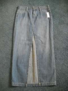 Old Navy Womens Long Denim Pencil Skirt Size 2 NWT $34.94  