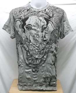 Ganesh God Hindu OM Mens Short Sleeve T Shirt TOP, XL  