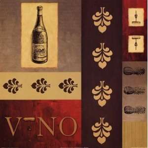 Vino in Red II   Poster by William Verner (10x10)