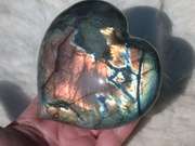 labradorite heart