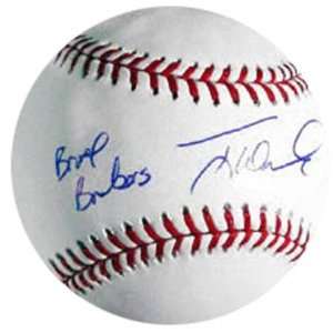  Tony Womack Autographed Baseball with Bronx Bombers 