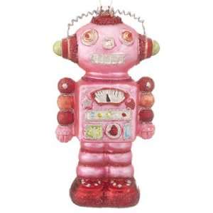  Personalized Space Robot   Pink Christmas Ornament