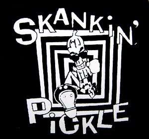 SKANKIN PICKLE   ska punk 80s 90s ~VINYL STICKER~ retro oldschool mod 