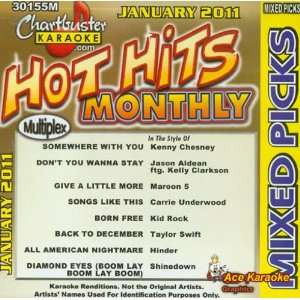  Chartbuster Karaoke CDG CB30155   Hot Hits Monthly Mixed 