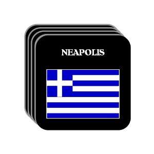  Greece   NEAPOLIS Set of 4 Mini Mousepad Coasters 