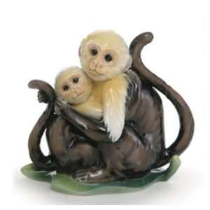  Franz Porcelain Monkey Mischief Mother Daughter Figurine 