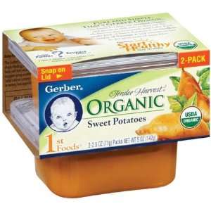Gerber 1st Foods Baby Foods Organic Sweet Potatoes 2.5 Oz   8 Pack 