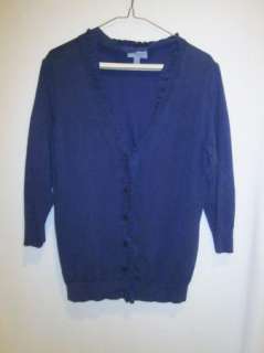 Womens Amber Sun Purple Cardigan Sweater Size Medium EUC  