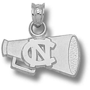   North Carolina NC Flt Megaphone Pendant (Silver)