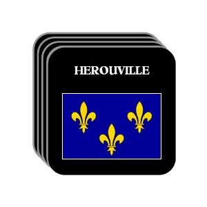  Ile de France   HEROUVILLE Set of 4 Mini Mousepad 