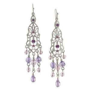  Orchid Hues Purple Cascading Earrings Jewelry