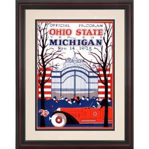  1925 Michigan Wolverines vs. Ohio State Buckeyes 8.5 x 11 