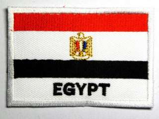 EGYPT NATION MUMMY FLAG IRON ON PATCH EMBROIDERED I024  