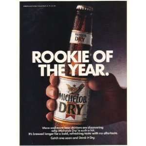  1989 Michelob Dry Beer Rookie Of The Year Print Ad (19476 