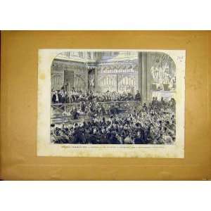    Elections Parliament London Guildhall Hustings 1868