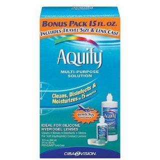 Aquify Multi Purpose Contact Lens Solution, 12 Ounce Bottles 2 Count 