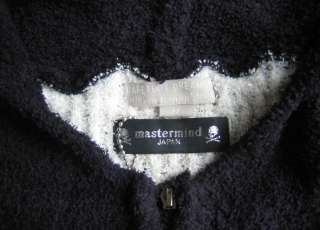 Mastermind CrossBones Black cardigan Hoodie Sweater/Zip/M  
