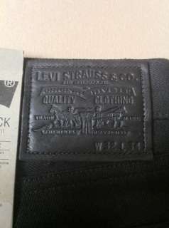   LEVIS Selvedge Goods Matchstick Jeans. SIZE W32, L34 Rigid Black