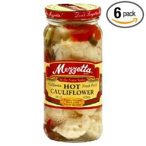 Mezzetta Peppers, Hot Cauliflwr, 16 Ounce (Pack of 6)  
