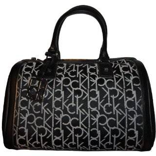 Womens Calvin Klein Purse Handbag Hudson Signature Jacquard Black 