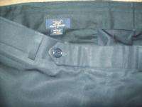 BROOKS BROTHERS 346 Blue Flat Front wool Pants 36 x 32  