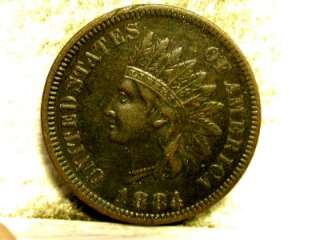 1884 XF INDIAN HEAD CENT 99c N/R ID#OO515  