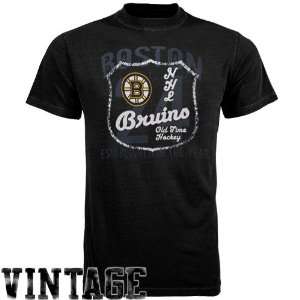  Old Time Hockey Boston Bruins Black Captain T shirt 
