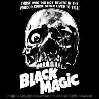 Black Magic Shirt Voodoo Doll Skull Evil Curse Death  