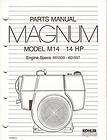 KOHLER MAGNUM M14 14 HP ENGINE PARTS MANUAL