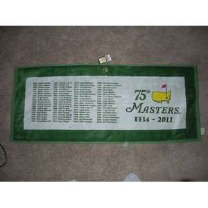 75th Anniversary Masters 2011 Golf Pro Towel Brand New  