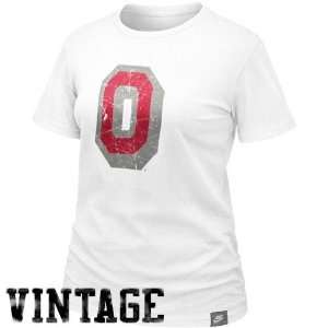 Nike Ohio State Buckeyes Ladies White Vault Lived In Organic T shirt 