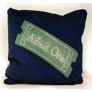  Deluxe Home Theater Blue Ticket Pillow