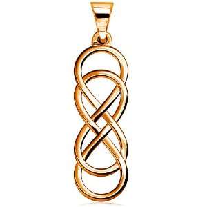 Large Double Infinity Symbol Charm, Lovers Charm, Eternal and Infinite 