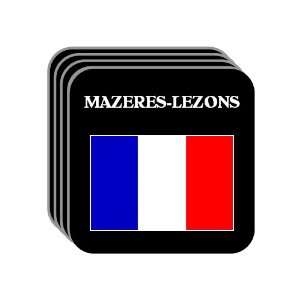  France   MAZERES LEZONS Set of 4 Mini Mousepad Coasters 