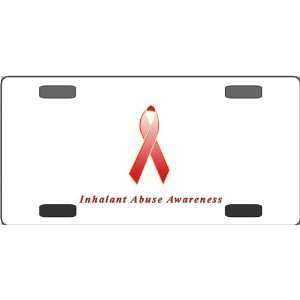  Inhalant Abuse Awareness Ribbon Vanity License Plate 