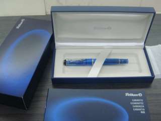 Pelikan SOUVERAN M205 Blue Demo Fountain Pen New  