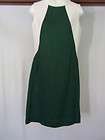   dress forest green heavy weave size13 a line jackie o sleeveless