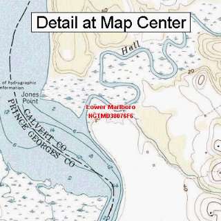   Map   Lower Marlboro, Maryland (Folded/Waterproof)