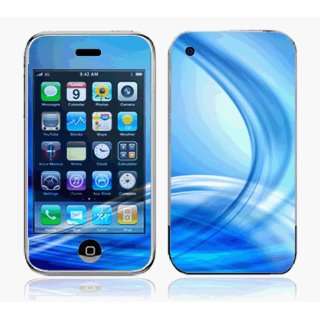 iPhone 3G Skin Decal Sticker   Blue Neon Lights~