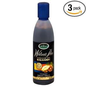 Isola Walnut Pear Cream of Balsamic, 8.5 Ounce (Pack of 3)  