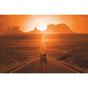  Scenery Posters Monument Valley   Sunset Driving   23 